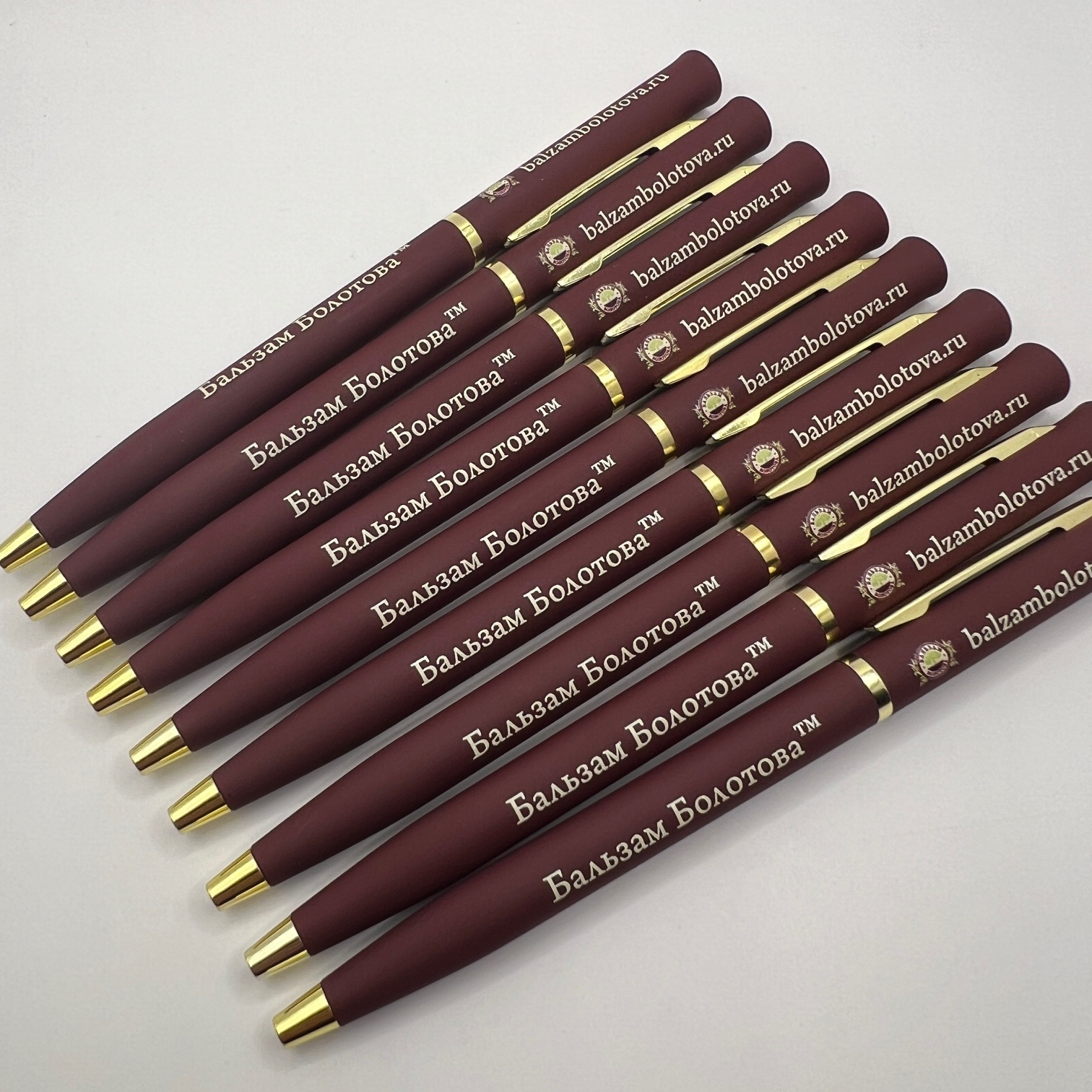 Ручка Europa soft gold с УФ печатью